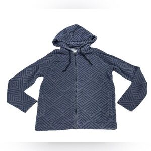 Outerknown Women’s Hoodie SP Cotton Blend Terry Gray Hoodie Full Zip